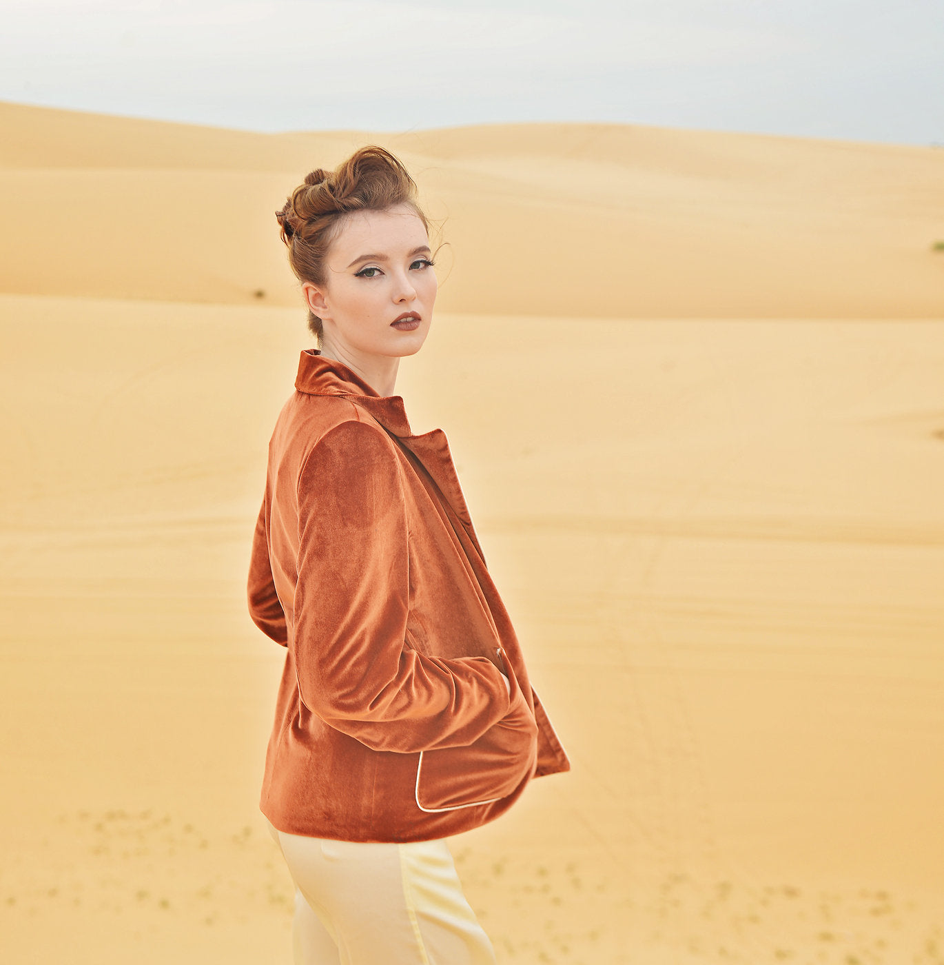 Women Top Winter - Long Sleeve Velvet Jacket - Classic Velvet Cardigan - Winter Velvet Coat
