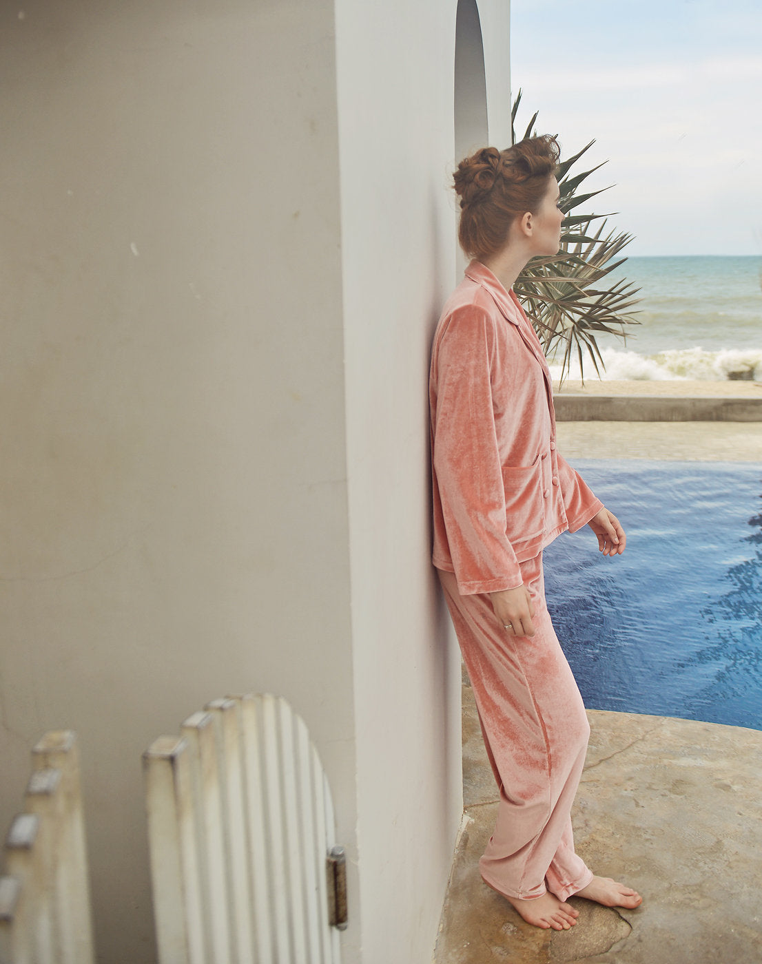 Loungewear Set Women - Velvet Pajamas Set Women - Winter Women PJs - Comfy Loungewear
