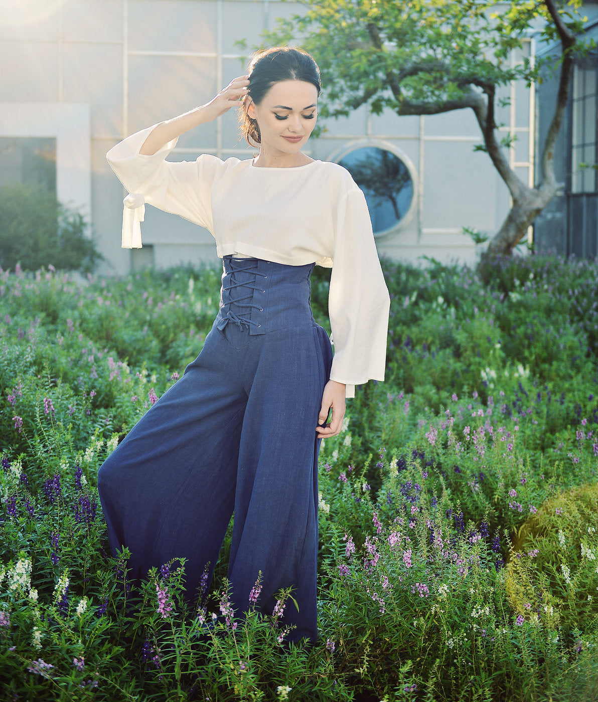 Linen Pants High-waisted - Women Linen Pants - Cotton Pants Women - Linen Women Trousers