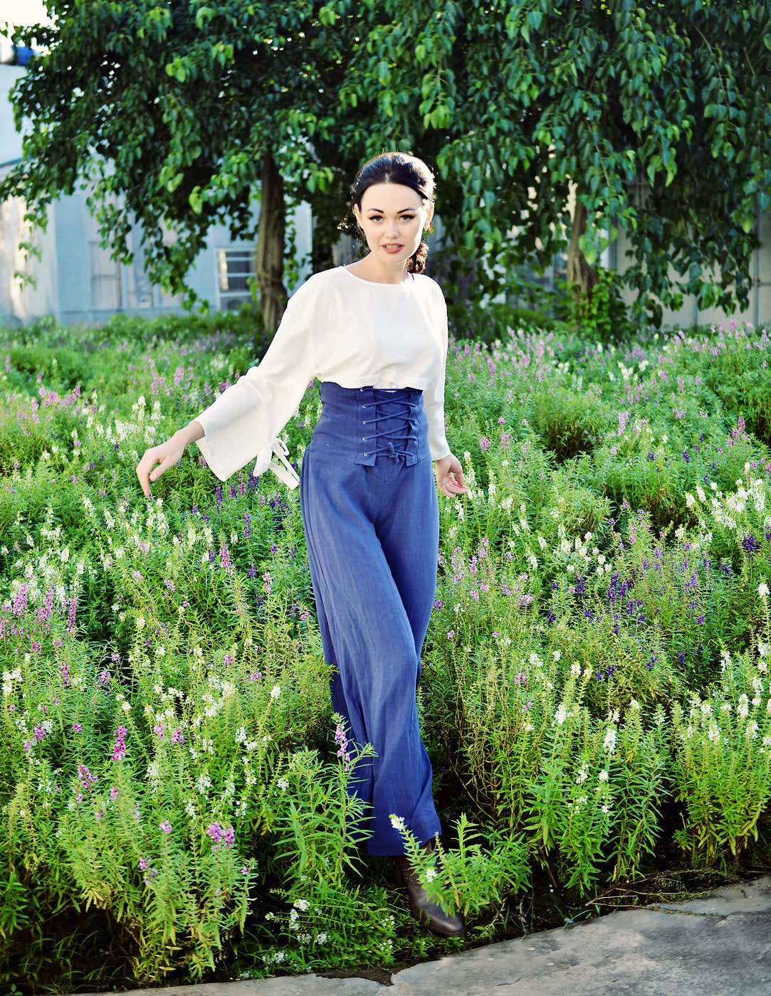 Linen Pants High-waisted - Women Linen Pants - Cotton Pants Women - Linen Women Trousers