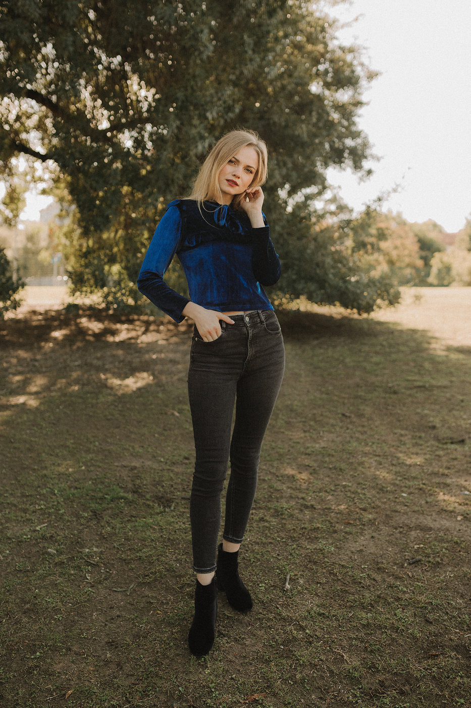 Women Top Blouse - Velvet Blouse Women - Long Sleeve Top