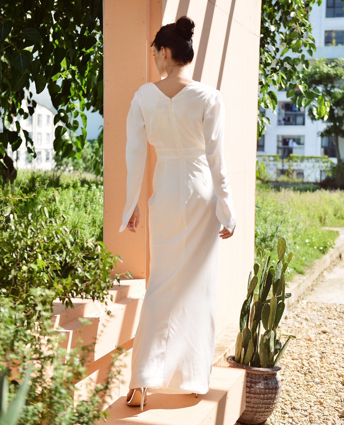 Full Length Silk Dress - Bridesmaids Silk Dress - Women Silk Dress