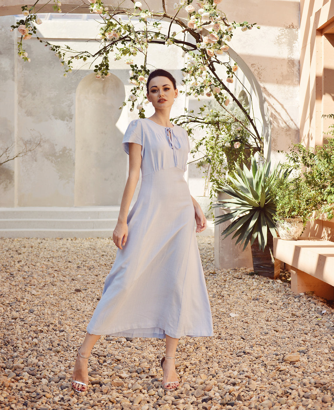 Linen Dress Sleeve - Comfy  Dress - Natural Fabric