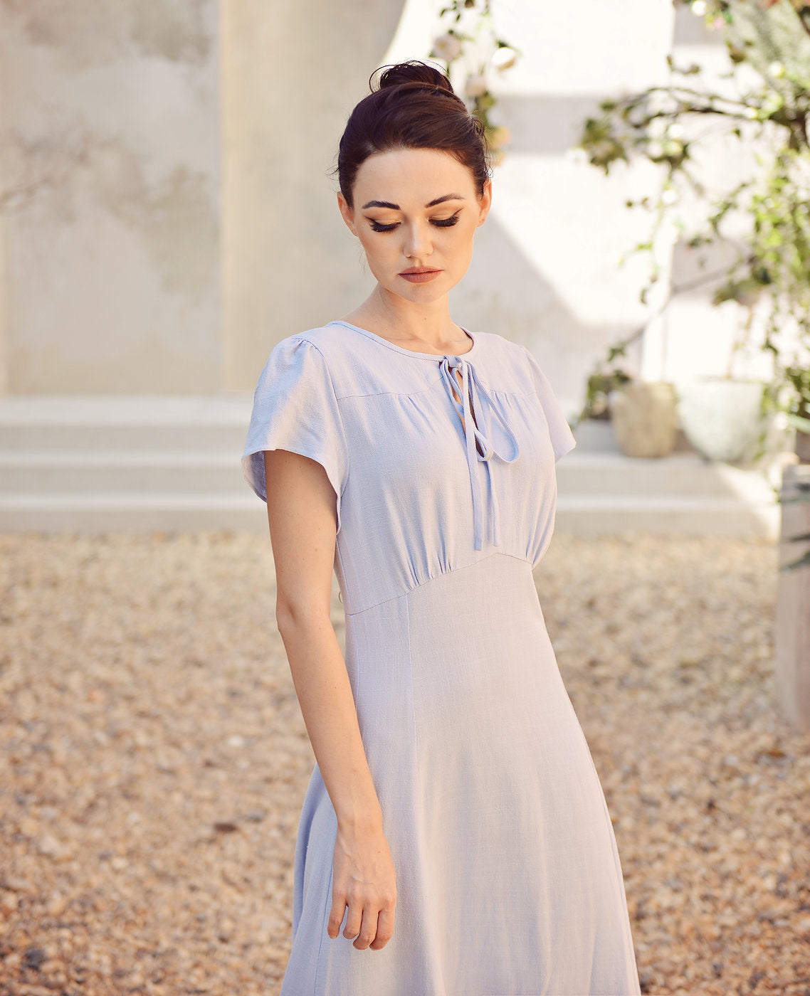 Linen Dress Sleeve - Comfy  Dress - Natural Fabric