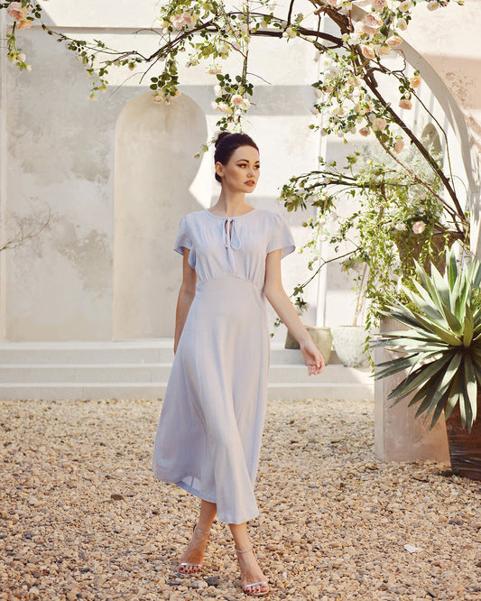 Linen Dress Sleeve - Comfy  Dress - Natural Fabric