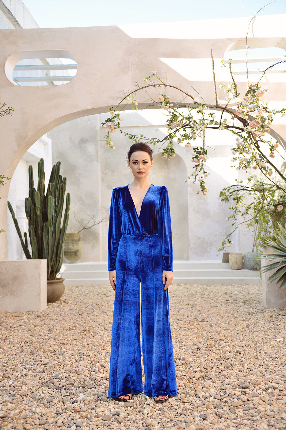 Jumpsuit Women Long Sleeve - Jumpsuit for Women - Women Jumper with Sleeves - Long Velvet Romper