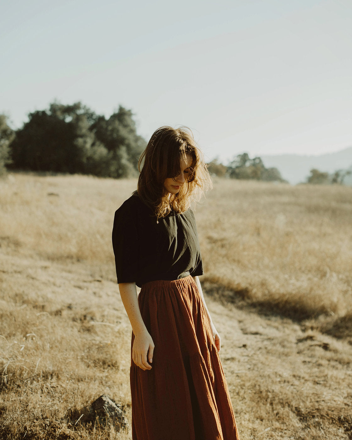 Skirt Women Bohemian - Gypsy Long Skirt - Skirt with Elastic Waist - Bohemian Maxi Skirt - Hippy Long Skirt
