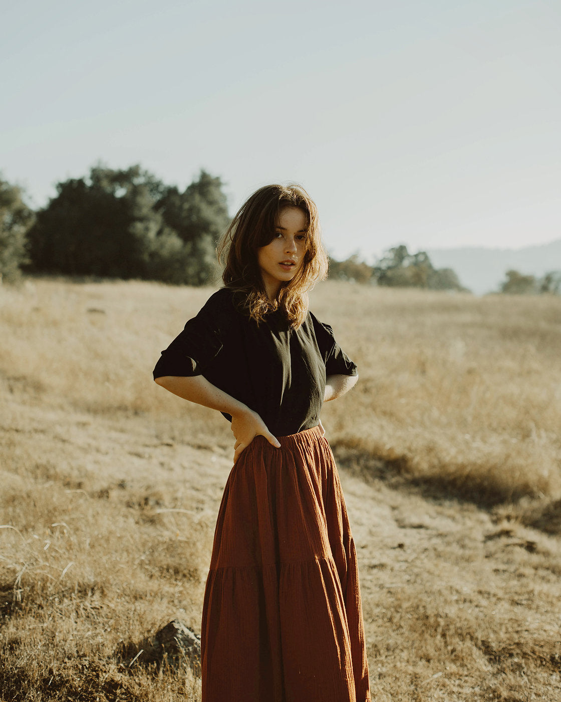Skirt Women Bohemian - Gypsy Long Skirt - Skirt with Elastic Waist - Bohemian Maxi Skirt - Hippy Long Skirt