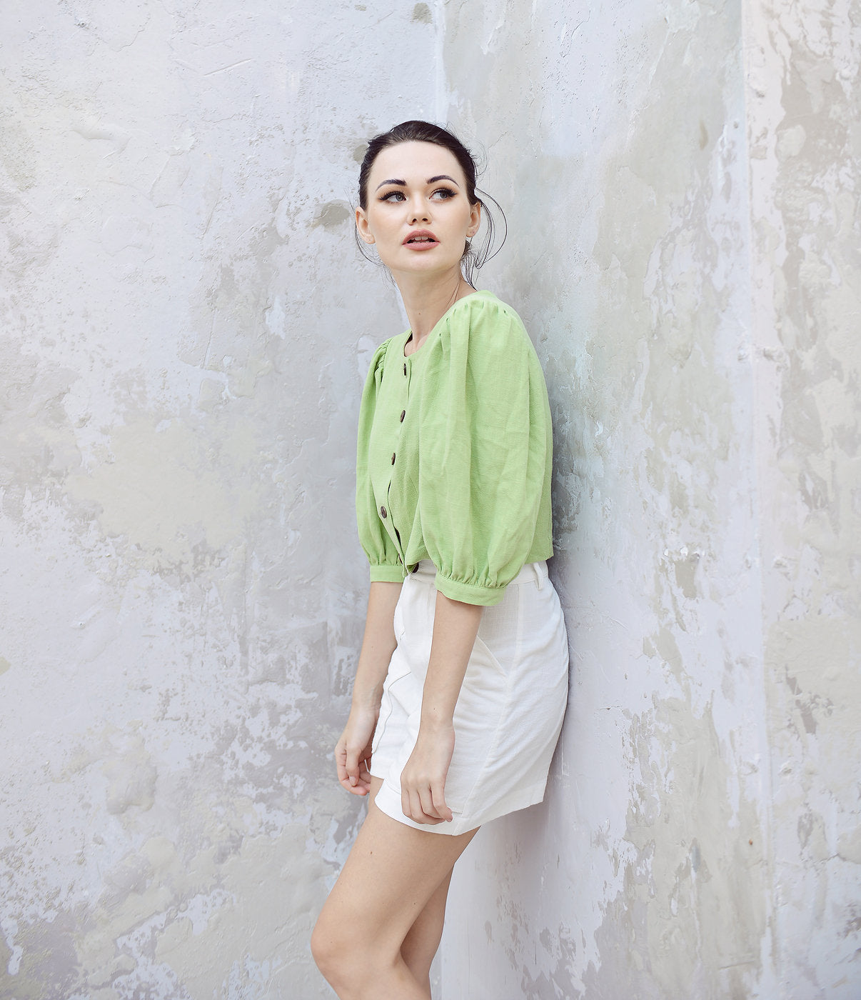 Linen Top Women - Cotton Top - Linen Crop Top