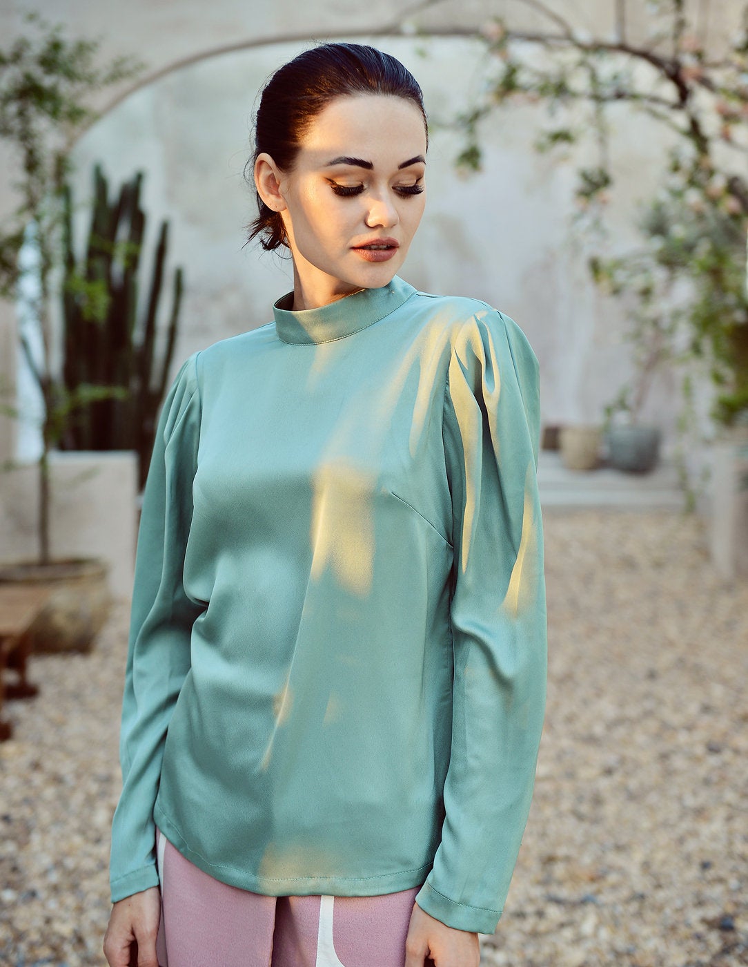 Silk Blouse Long Sleeve - Women Silk Shirt - Silk Tops Women - Silk Top - Mulberry Silk Clothing