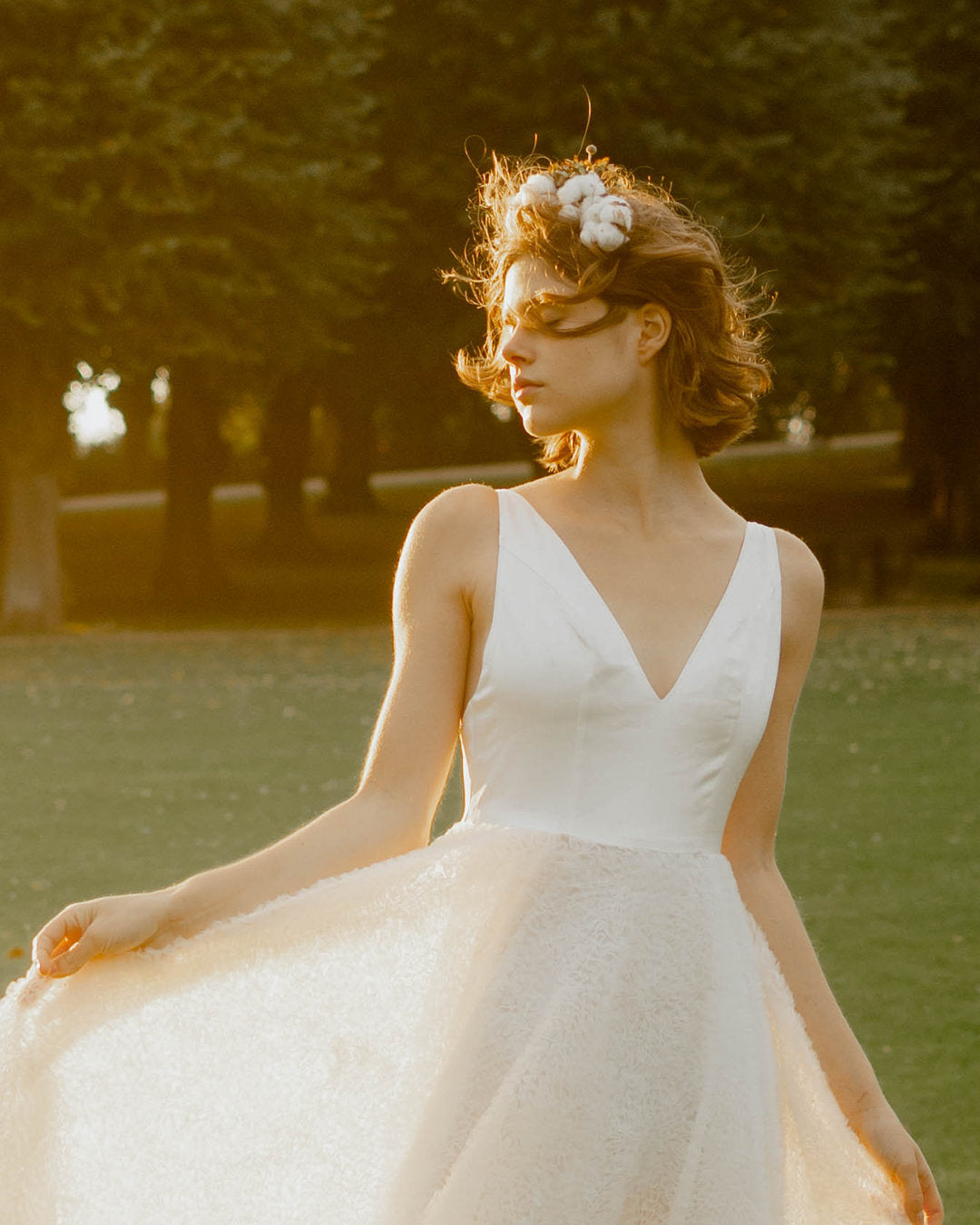 Wedding Dress Boho - Bridal Gown - Outdoor Wedding Dress