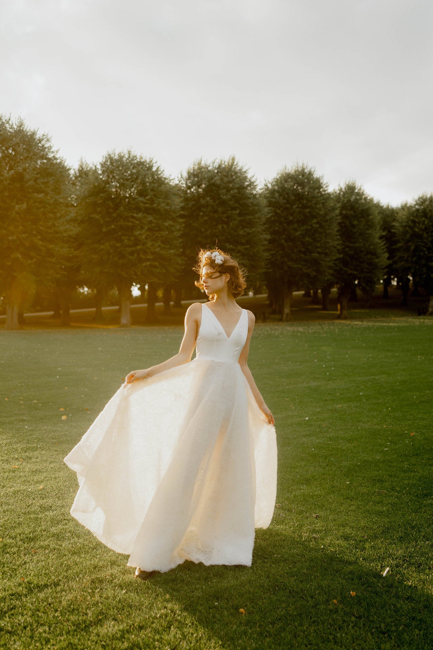 Wedding Dress Boho - Bridal Gown - Outdoor Wedding Dress