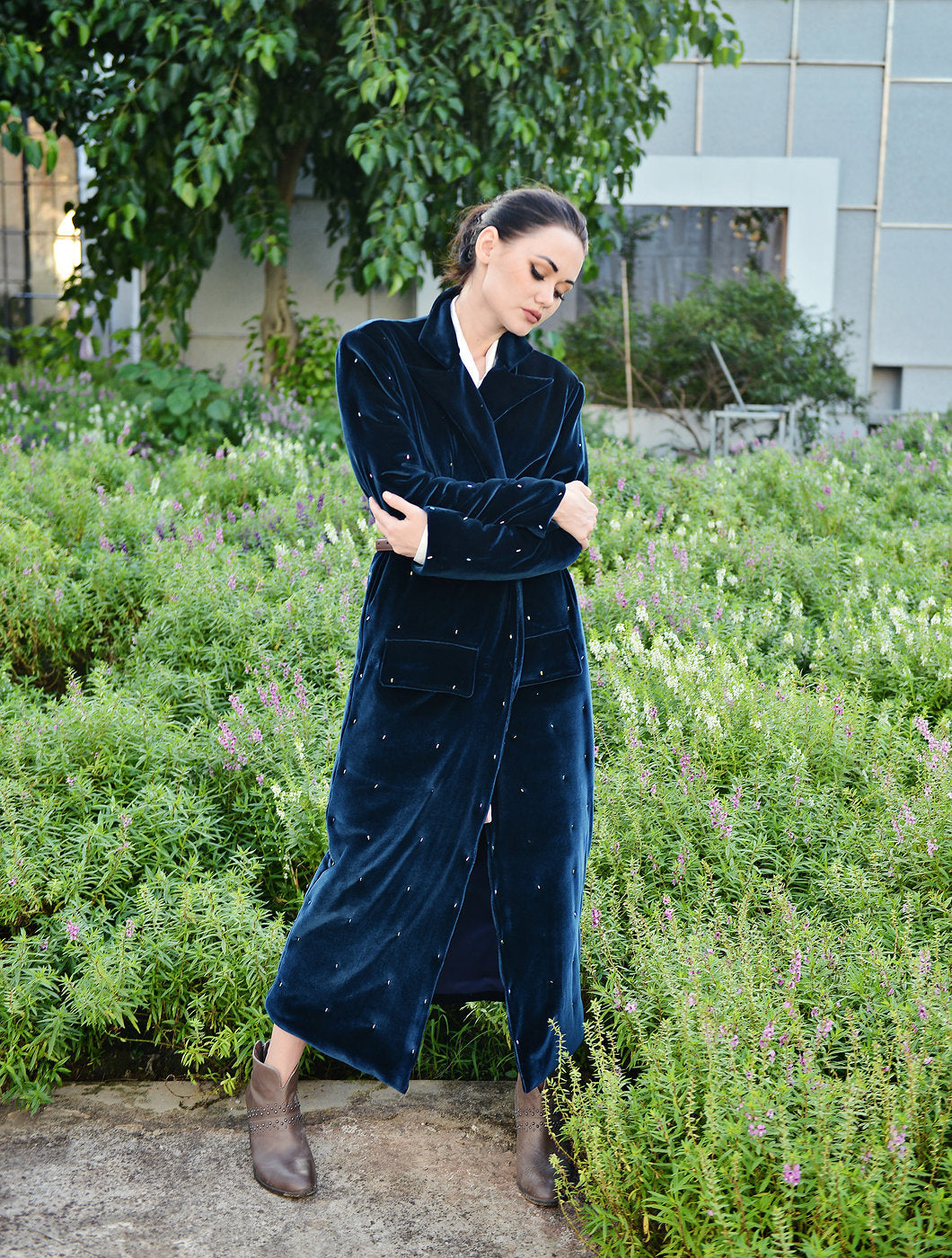 Winter Coat Women - Warm Winter Coat - Long Velvet Coat Jacket