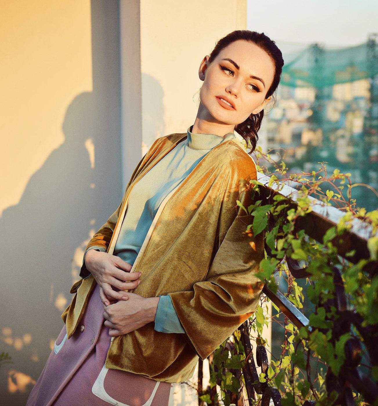 Women Cardigan Jacket - Fall Velvet Cardigan - Long Sleeve Jacket