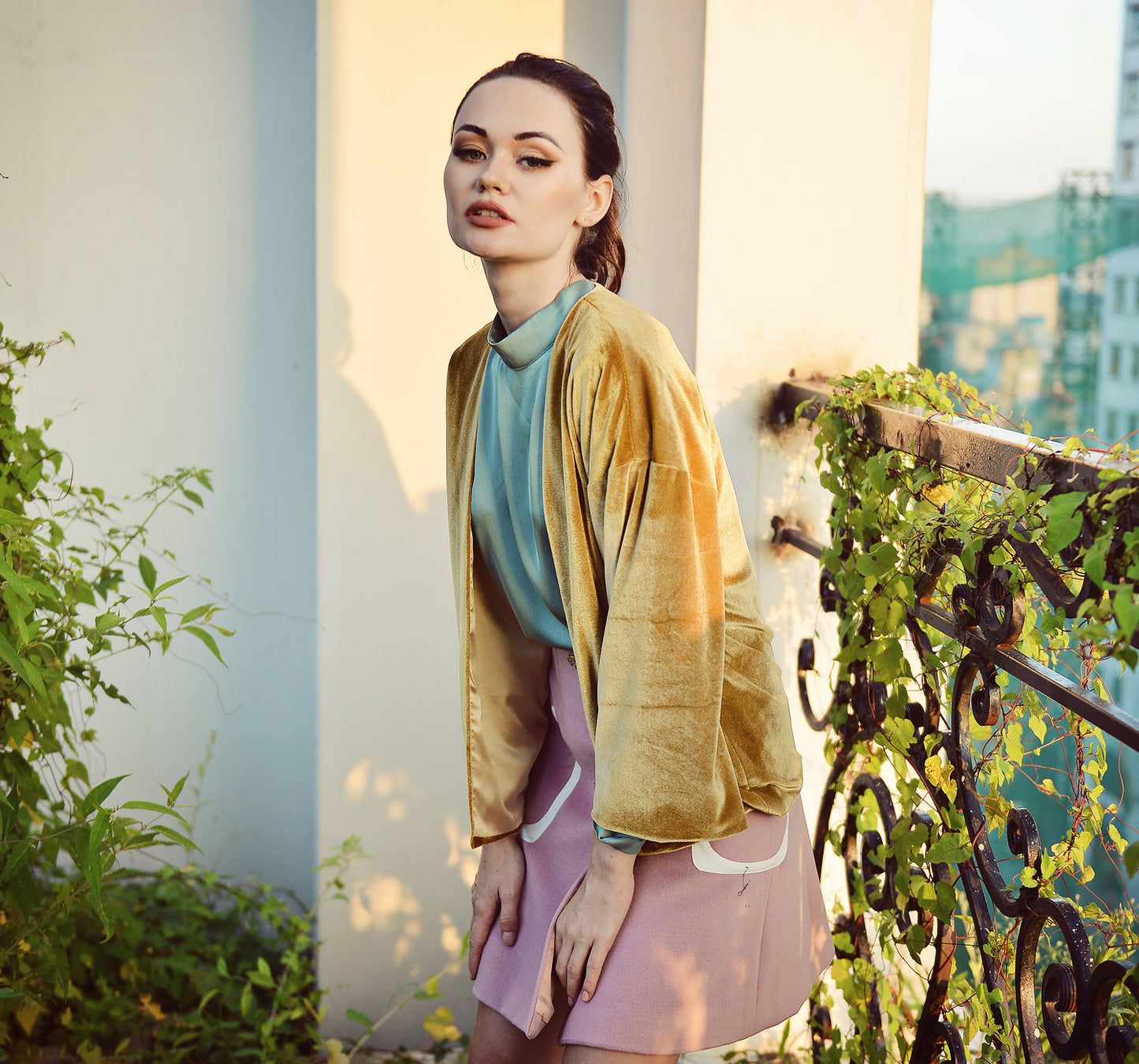 Women Cardigan Jacket - Fall Velvet Cardigan - Long Sleeve Jacket