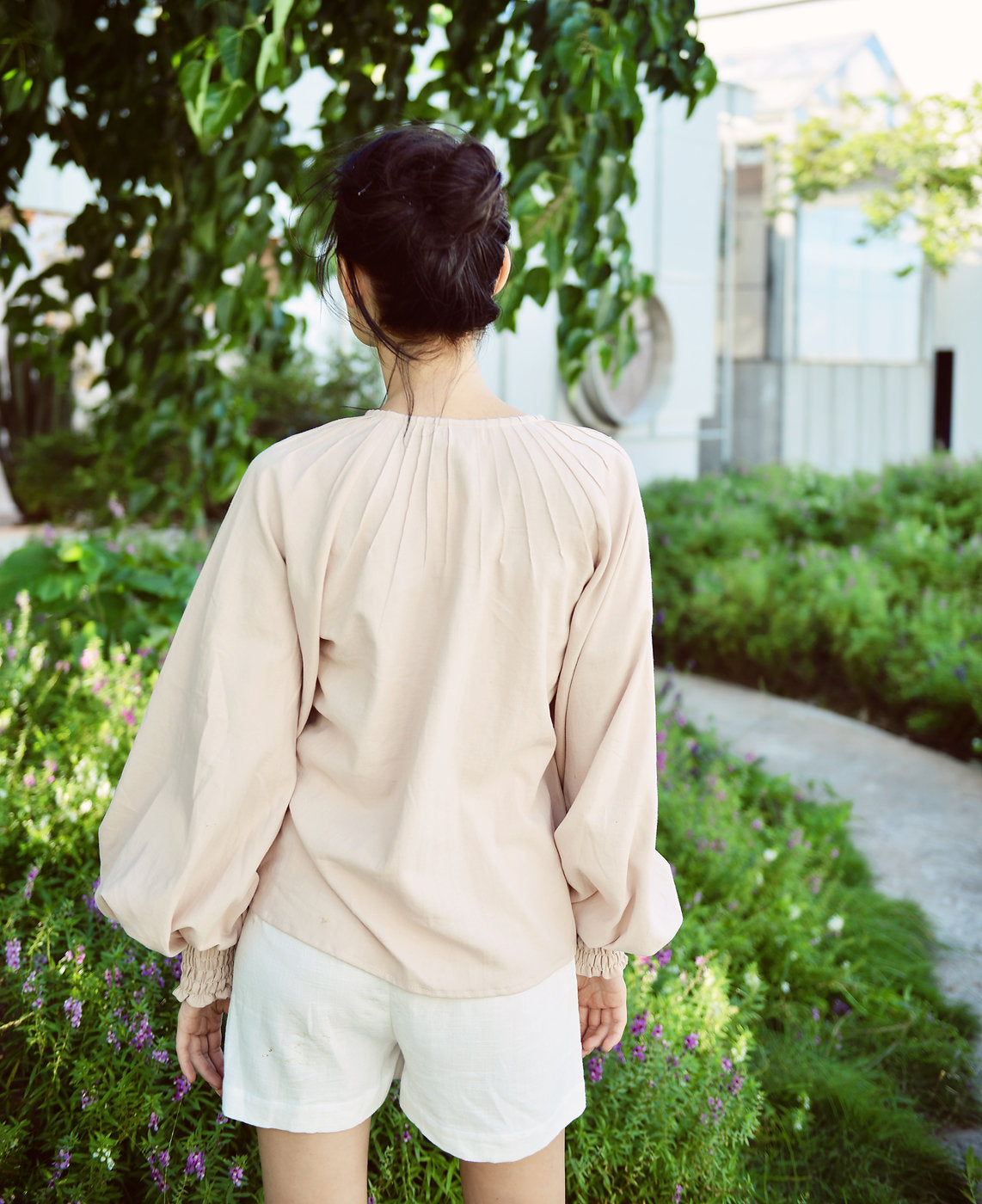 Linen Top Women - Linen Cotton Blouse - Organic Cotton Clothes
