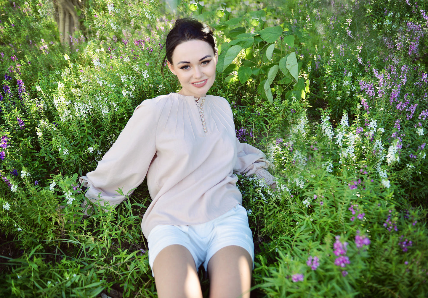 Linen Top Women - Linen Cotton Blouse - Organic Cotton Clothes