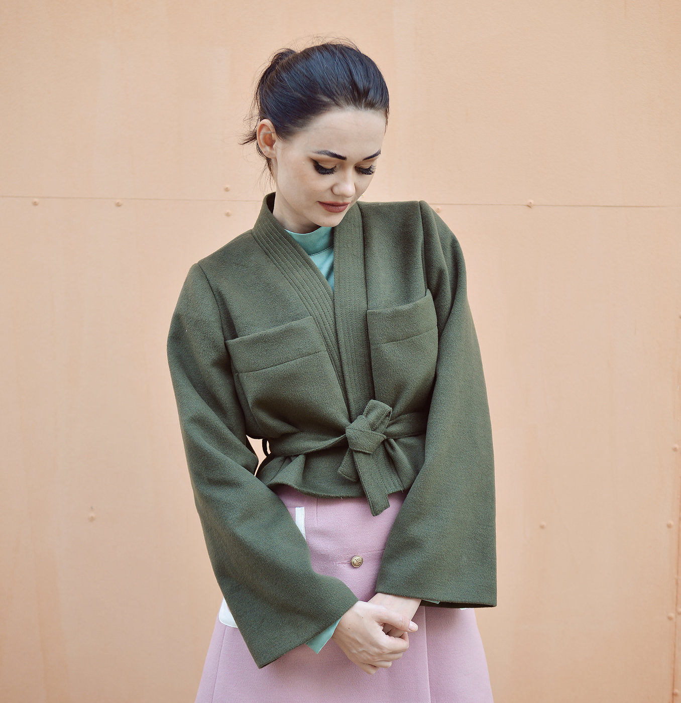 Winter Coat Long Sleeve - Cashmere Wool Coat - Women Wool Coat - Winter Coat - Winter Oversized Coat