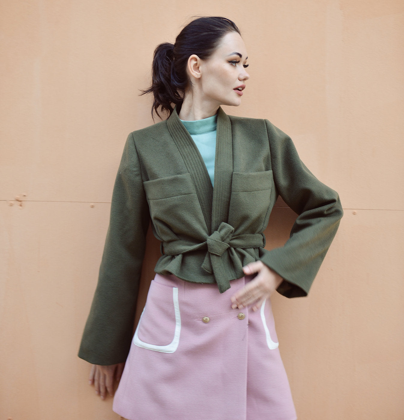 Winter Coat Long Sleeve - Cashmere Wool Coat - Women Wool Coat - Winter Coat - Winter Oversized Coat
