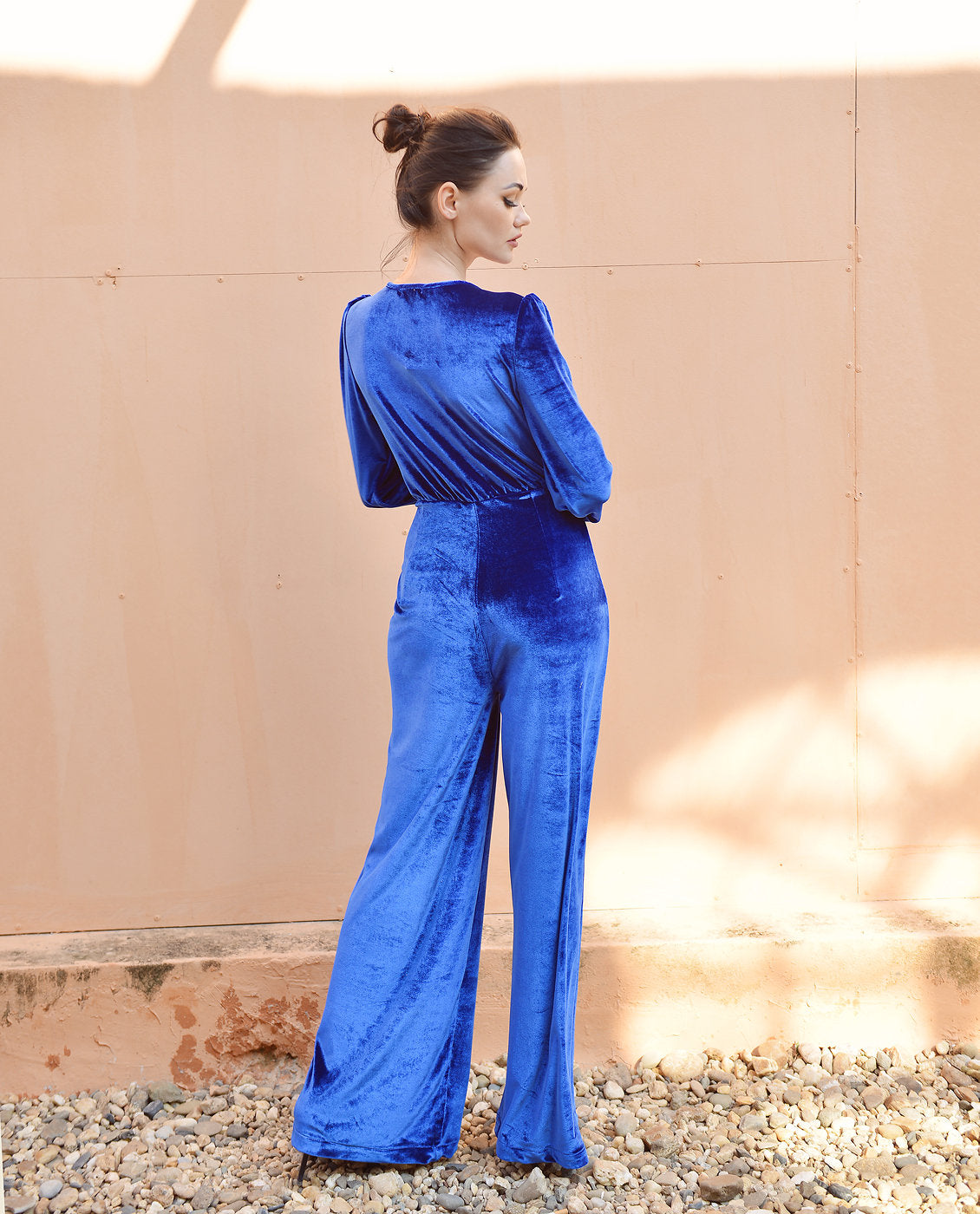 Jumpsuit Women Long Sleeve - Jumpsuit for Women - Women Jumper with Sleeves - Long Velvet Romper