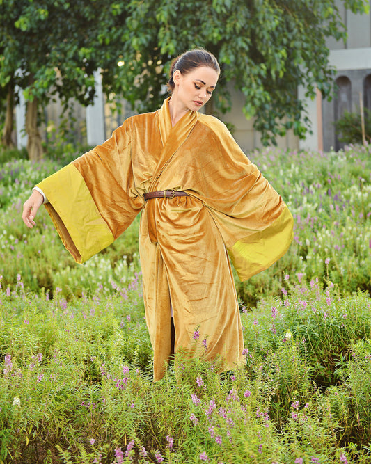 Winter Robe Women - Warm Winter Coat - Long Velvet Coat Jacket