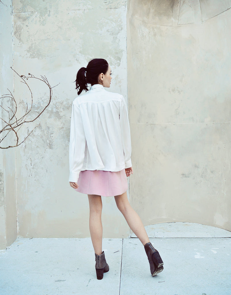 White Silk Blouse - Silk Blouse Women - White Silk Shirt - Silk Top - Mulberry Silk Clothing